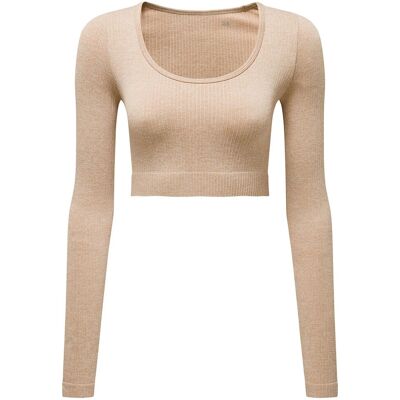TriDri Ribbed Seamless 3D Womens Crop Top - - Size: XS TriDri Ribbed Seamless 3D Womens Crop Top - - Size: XS