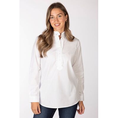 Rydale Ivy Womens Overhead Ruffled Shirt - - Size: 18 Rydale Ivy Womens Overhead Ruffled Shirt - - Size: 18