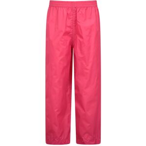 Mountain Warehouse Pakka II Kids Waterproof Overtrousers - Bright Pink - Bright Pink - Size: 9-10y Mountain Warehouse Pakka II Kids Waterproof Overtrousers - Bright Pink - Bright Pink - Size: 9-10y