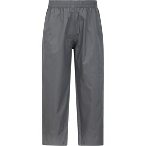 Mountain Warehouse Pakka II Kids Waterproof Overtrousers - Grey - Grey - Size: 3-4y Mountain Warehouse Pakka II Kids Waterproof Overtrousers - Grey - Grey - Size: 3-4y