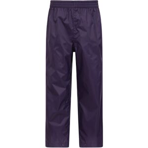 Mountain Warehouse Pakka II Kids Waterproof Overtrousers - Purple - Purple - Size: 13y Mountain Warehouse Pakka II Kids Waterproof Overtrousers - Purple - Purple - Size: 13y