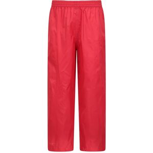 Mountain Warehouse Pakka II Kids Waterproof Overtrousers - Red - Red - Size: 13y Mountain Warehouse Pakka II Kids Waterproof Overtrousers - Red - Red - Size: 13y