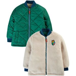 Frugi Kids 100% RPET Robin Reversible Quilted Jacket - - Size: 5-6y Frugi Kids 100% RPET Robin Reversible Quilted Jacket - - Size: 5-6y