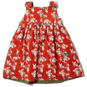 Little Green Radicals Rabbit Kids 100% Organic Cotton Reversible Dress - - Size: 3-4y Little Green Radicals Rabbit Kids 100% Organic Cotton Reversible Dress - - Size: 3-4y