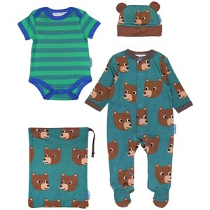 Toby Tiger Baby 100% Cotton Bear Print Gift Set - Toby Tiger Baby 100% Cotton Bear Print Gift Set -