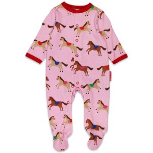 Toby Tiger Baby 100% Cotton Horse Print Sleepsuit - Toby Tiger Baby 100% Cotton Horse Print Sleepsuit -