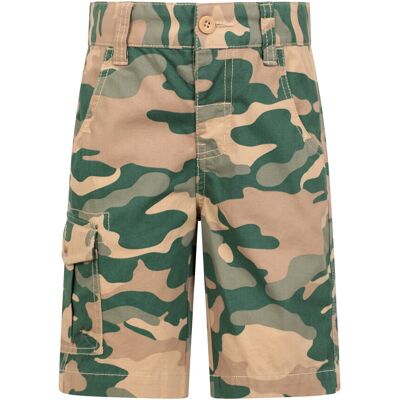Mountain Warehouse Camo Cargo Kids Shorts - Beige - Beige - Size: 3-4y Mountain Warehouse Camo Cargo Kids Shorts - Beige - Beige - Size: 3-4y