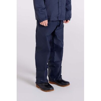 Mountain Warehouse Pakka II Kids Waterproof Overtrousers - Navy - Navy - Size: 7-8y Mountain Warehouse Pakka II Kids Waterproof Overtrousers - Navy - Navy - Size: 7-8y