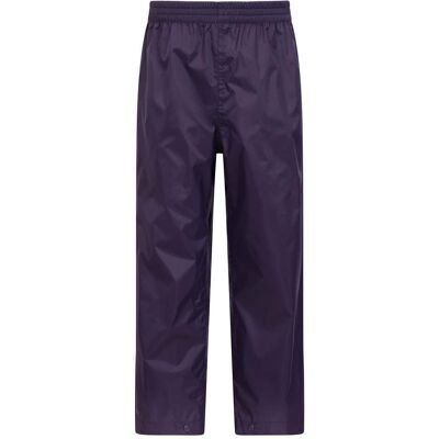 Mountain Warehouse Pakka II Kids Waterproof Overtrousers - Purple - Purple - Size: 9-10y Mountain Warehouse Pakka II Kids Waterproof Overtrousers - Purple - Purple - Size: 9-10y