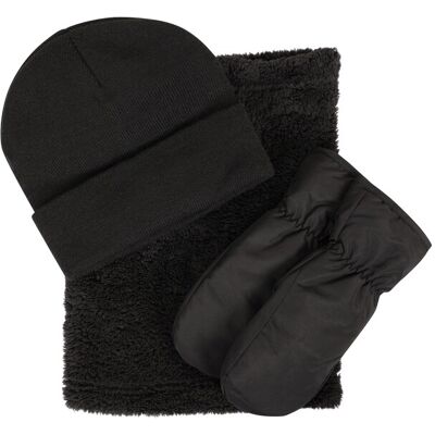 Mountain Warehouse Kids Winter Accessories Set - Black - Black - Size: XXS Mountain Warehouse Kids Winter Accessories Set - Black - Black - Size: XXS