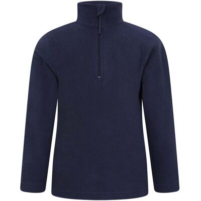 Mountain Warehouse Camber II Kids Half-Zip Fleece - Blue - Blue - Size: 3-4y Mountain Warehouse Camber II Kids Half-Zip Fleece - Blue - Blue - Size: 3-4y
