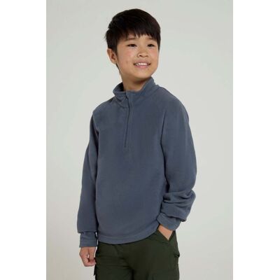 Mountain Warehouse Camber II Kids Half-Zip Fleece - Grey - Grey - Size: 3-4y Mountain Warehouse Camber II Kids Half-Zip Fleece - Grey - Grey - Size: 3-4y