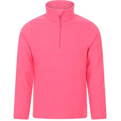 Mountain Warehouse Camber II Kids Half-Zip Fleece - Pink - Pink - Size: 3-4y Mountain Warehouse Camber II Kids Half-Zip Fleece - Pink - Pink - Size: 3-4y