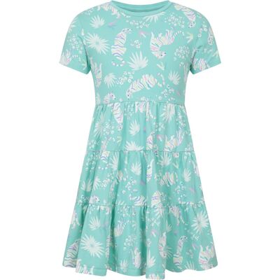 Mountain Warehouse Ava Kids Tiered Dress - Green - Green - Size: 9-10y Mountain Warehouse Ava Kids Tiered Dress - Green - Green - Size: 9-10y