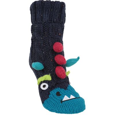 Mountain Warehouse Monster Kids Grippy Socks - Blue Mountain Warehouse Monster Kids Grippy Socks - Blue