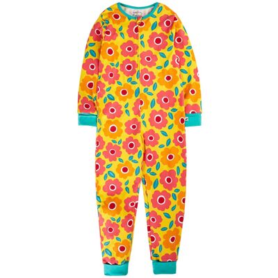 Frugi Kids 100% Organic Cotton Zelah Zip Up All In One - Frugi Kids 100% Organic Cotton Zelah Zip Up All In One -