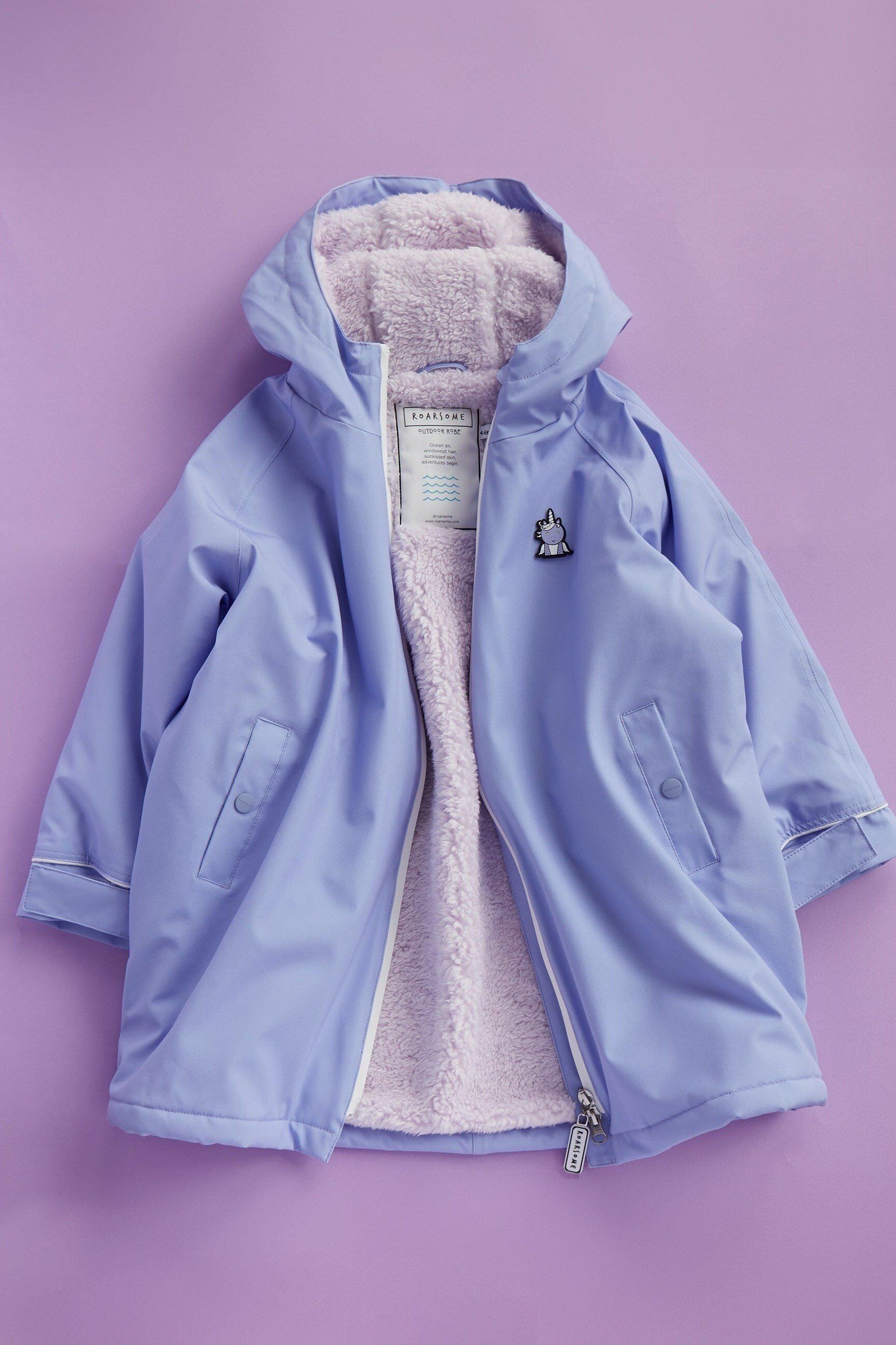 Roarsome Sparkle the Unicorn Kids Outdoor Changing Robe - - Size: 6-8y