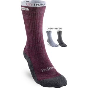 Injinji Merino Wool Womens Liner+Hiker Toe Socks - - Size: M-L Injinji Merino Wool Womens Liner+Hiker Toe Socks - - Size: M-L