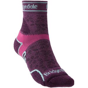 Bridgedale Damson Merino Trail Running Socks - Lightweight 3/4 Crew Bridgedale Damson Merino Trail Running Socks - Lightweight 3/4 Crew