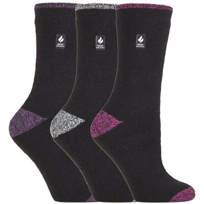 Heat Holders Womens - 3 Pack Thermal Socks - Winter - Multicolour - Size UK 4-8 Heat Holders Womens - 3 Pack Thermal Socks - Winter - Multicolour - Size UK 4-8