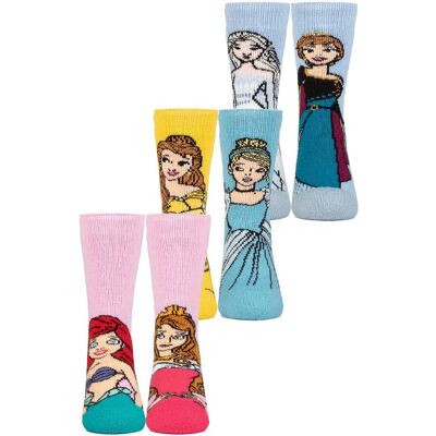 Heat Holders Disney Girls Socks - 3 Pairs Thermal Warmth Heat Holders Disney Girls Socks - 3 Pairs Thermal Warmth