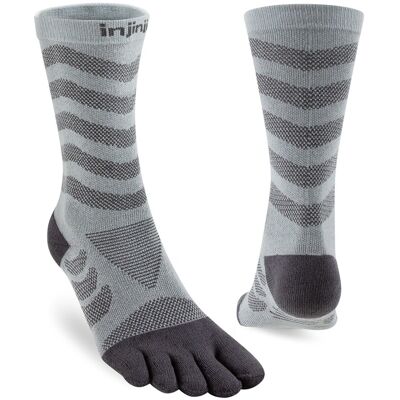 Injinji Mid-Weight Womens Ultra-Run Crew Length Toe Socks - - Size: XS-S Injinji Mid-Weight Womens Ultra-Run Crew Length Toe Socks - - Size: XS-S