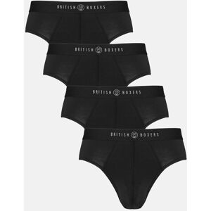 British Boxers Mens Four-Pack Bamboo Briefs - British Boxers Mens Four-Pack Bamboo Briefs -
