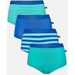 British Boxers Womens Four-pack Bamboo Hipster Boxer Briefs - - Size: L British Boxers Womens Four-pack Bamboo Hipster Boxer Briefs - - Size: L