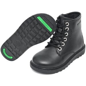 ToeZone Angel Kids Black Leather Lace Up Ankle Boots - ToeZone Angel Kids Black Leather Lace Up Ankle Boots -
