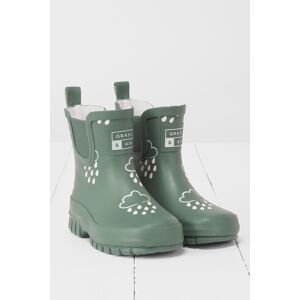 Grass & Air Chunky Shortie Colour-Changing Kids Wellies - Grass & Air Chunky Shortie Colour-Changing Kids Wellies -