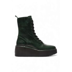 Fly London Womens HAIT273 Leather Lace-up Chunky Ankle Boots - - Size: 7 Fly London Womens HAIT273 Leather Lace-up Chunky Ankle Boots - - Size: 7