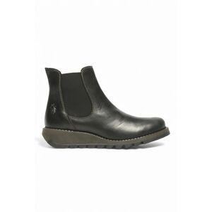 Fly London Womens SALV Chelsea Leather Ankle Wedge Heel Boots - - Size: 5 Fly London Womens SALV Chelsea Leather Ankle Wedge Heel Boots - - Size: 5