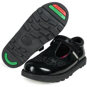 ToeZone Flo Patent Rip Tape Flower Kids School Shoes - - Size: 8 ToeZone Flo Patent Rip Tape Flower Kids School Shoes - - Size: 8
