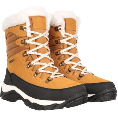 Mountain Warehouse Innsbruck Womens Leather Waterproof Snow Boots - Brown - Brown - Size: 6 Mountain Warehouse Innsbruck Womens Leather Waterproof Snow Boots - Brown - Brown - Size: 6