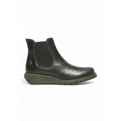 Fly London Womens SALV Chelsea Leather Ankle Wedge Heel Boots - - Size: 3 Fly London Womens SALV Chelsea Leather Ankle Wedge Heel Boots - - Size: 3