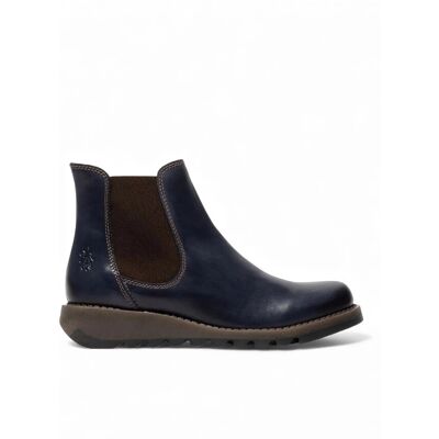 Fly London Womens SALV Chelsea Leather Ankle Wedge Heel Boots - - Size: 3 Fly London Womens SALV Chelsea Leather Ankle Wedge Heel Boots - - Size: 3