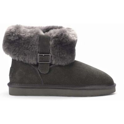 Infinity Womens Sheepskin Suede Ankle Bootie Winter Boots - - Size: 4 Infinity Womens Sheepskin Suede Ankle Bootie Winter Boots - - Size: 4