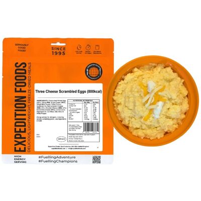 Expedition Foods Three Cheese Scrambled Eggs - Expedition Foods Three Cheese Scrambled Eggs -