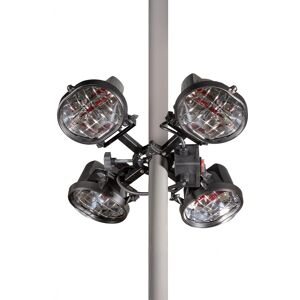 Dellonda Folding Parasol/Patio Infrared Heater - 1800W - Dellonda Folding Parasol/Patio Infrared Heater - 1800W -