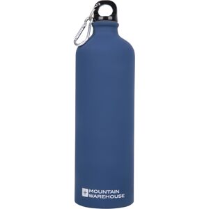Mountain Warehouse 1L Matt Finish Water Bottle with Karabiner - Navy Mountain Warehouse 1L Matt Finish Water Bottle with Karabiner - Navy