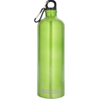 Mountain Warehouse 1L Metallic Water Bottle With Karabiner - Green Mountain Warehouse 1L Metallic Water Bottle With Karabiner - Green