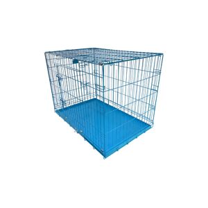 HugglePets Dog Cage with Metal Tray - - Size: Pet Supplies > Dogs > Dog Home & Travel > Crates & Pens