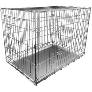 HugglePets Dog Cage with Metal Tray - - Size: Hard > Jackson Pet Company > Beds And Containment HugglePets Dog Cage with Metal Tray - - Size: Hard > Jackson Pet Company > Beds And Containment