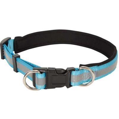 Jackson Reflective Dog Collar - Blue - Blue - Size: ONE Jackson Reflective Dog Collar - Blue - Blue - Size: ONE