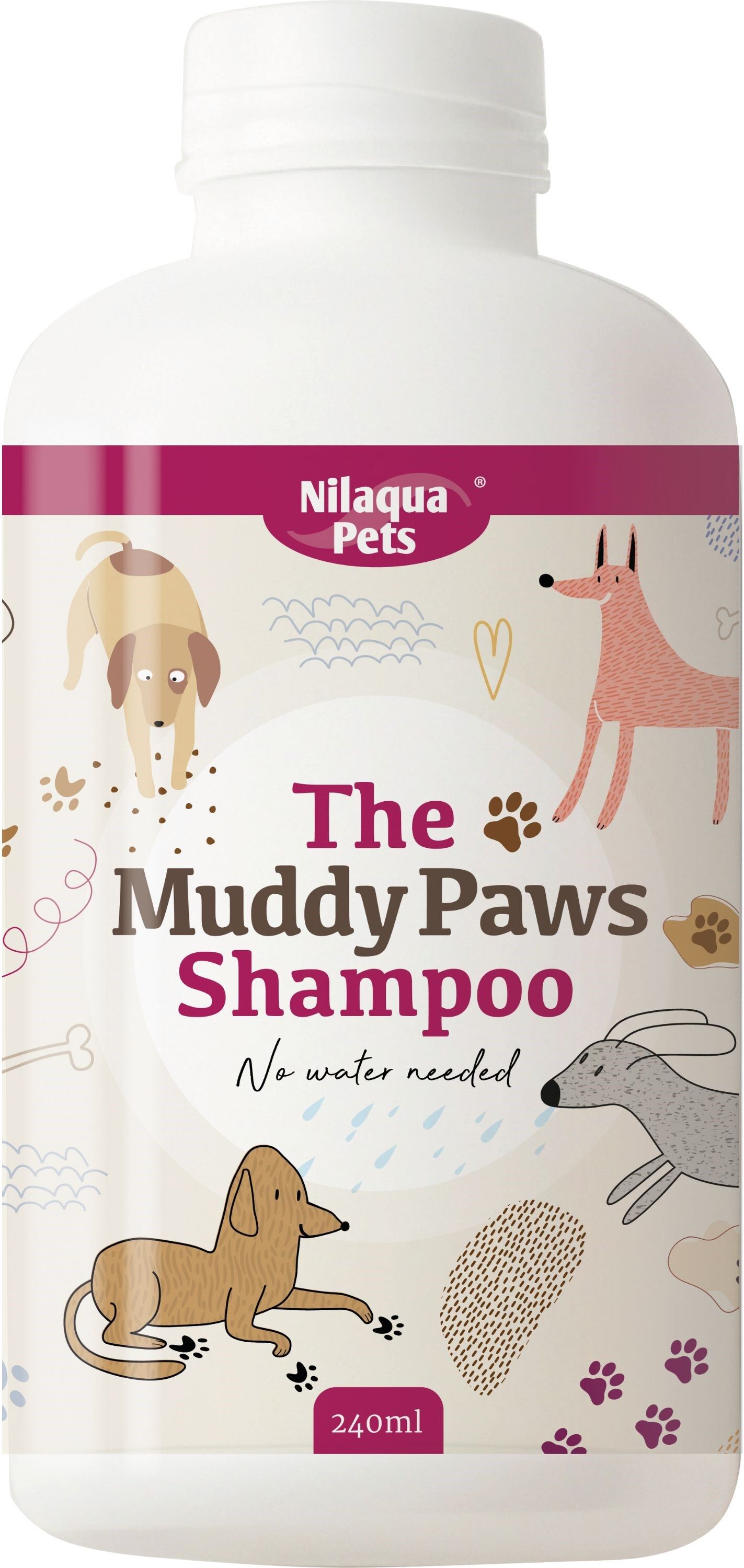 Nilaqua Pets The Muddy Paws Dog Shampoo 500ml - - Size: Hard > Jackson Pet Company > Grooming