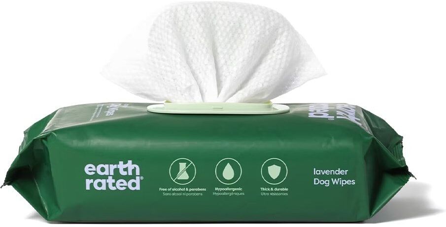 Earth Rated Dog Wipes (100 in Pack) - - Size: Hard > Jackson Pet Company > Grooming