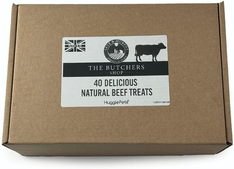 HugglePets Assorted Natural Dog Beef Treat Box (40 pcs) - - Size: Hard > Jackson Pet Company > Eating And Drinking