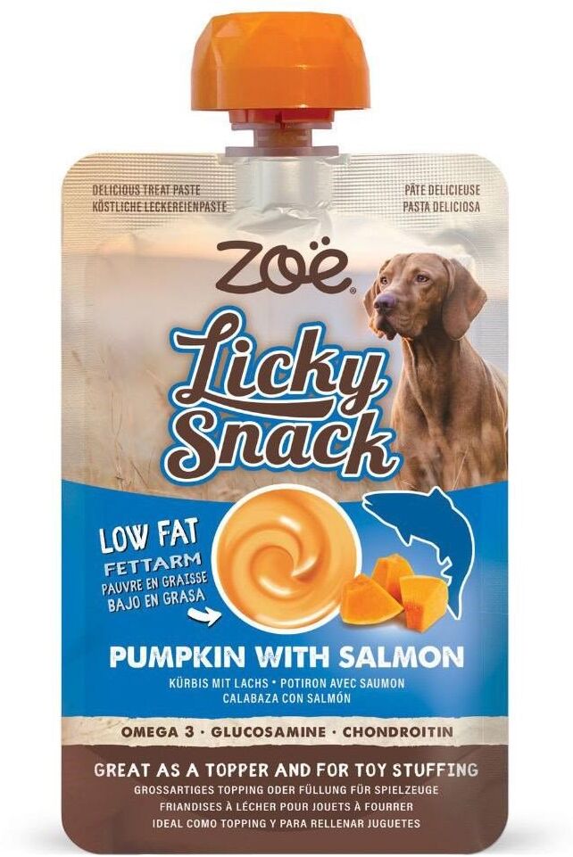 HugglePets Zoe Licky Snack Dog Treat Paste 85g - Salmon - - Size: Hard > Jackson Pet Company > Eating And Drinking