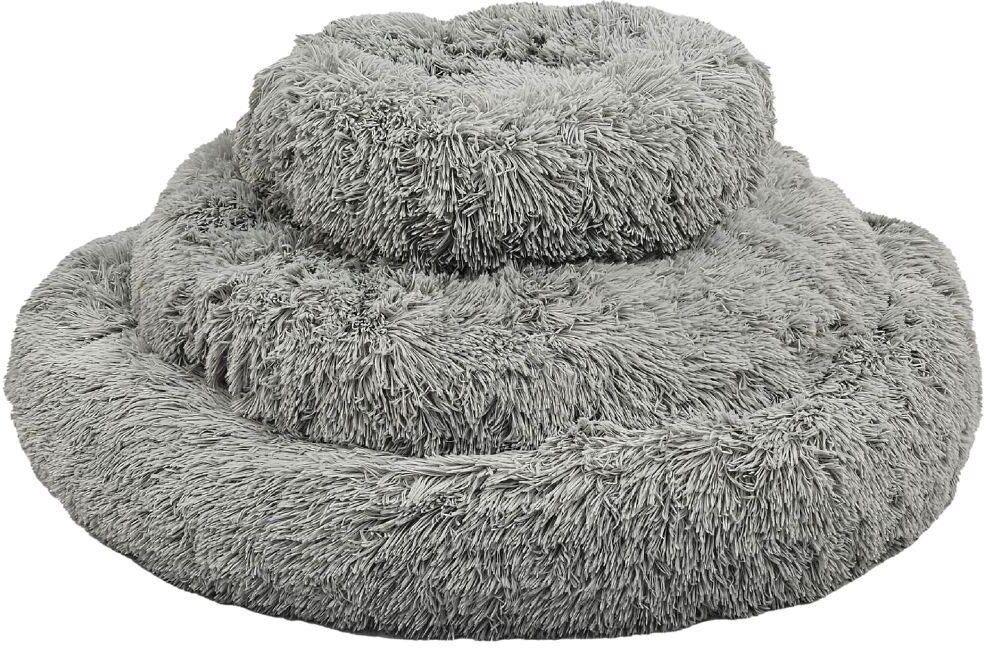 HugglePets Anti-Anxiety Soft Plush Donut Dog Bed - Medium - - Size: Hard > Jackson Pet Company > Beds And Containment