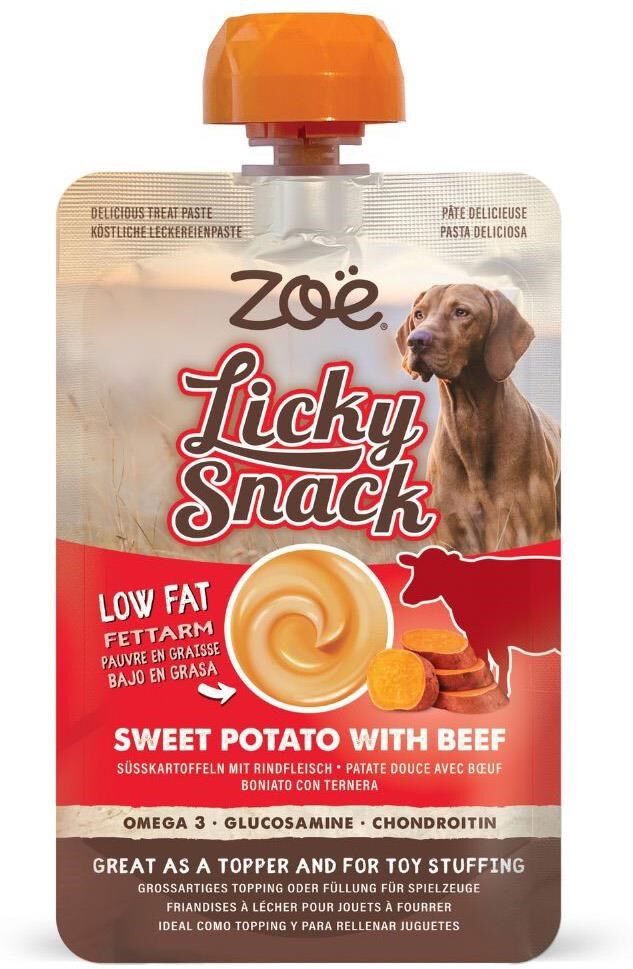 HugglePets Zoe Licky Snack Dog Treat Paste 85g - Beef - - Size: Hard > Jackson Pet Company > Eating And Drinking
